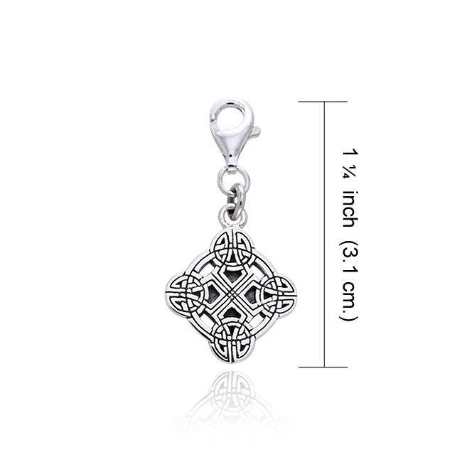 Clonmacnois Cross Silver Clip Charm TWC040 - Jewelry