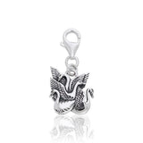 Swan Children of Lir Clip Sterling Silver Charm TWC047