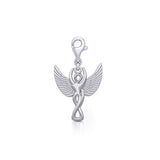 Angel Goddess Silver Clip Charm TWC165 - Jewelry