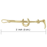Horseshoe Riding Crop Vermeil Brooch VBC078 - Jewelry