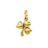 The Shamrock Gold Vermeil Plate on Silver Charm VTC515 - Jewelry