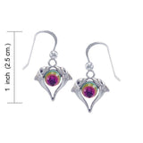 Dolphin Love Sterling Silver Earrings WE234 - Jewelry