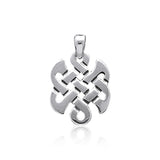 Contemporary Celtic Knotwork Sterling Silver Pendant WP014