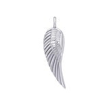 Angel Wing 14K White Gold Pendant WPD2932 - Jewelry