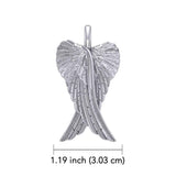 Angel Wings 14K White Gold Pendant WPD2933 - Jewelry