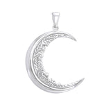 Moon Vines 14K White Gold Pendant WPD3347 - Jewelry