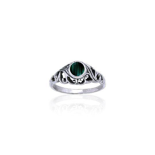 Filigree Sterling Silver Gemstone Ring WR030 - Jewelry