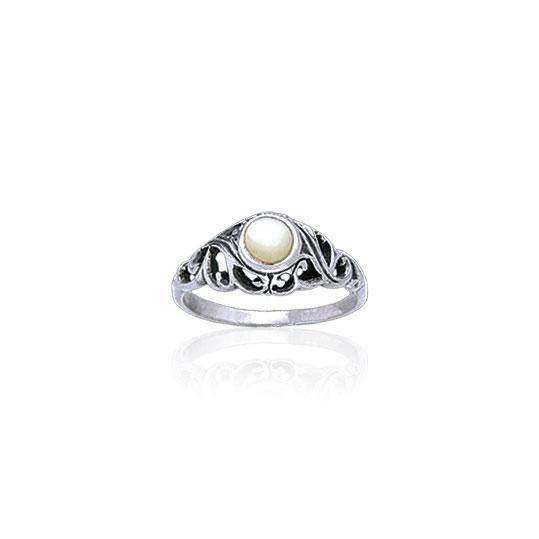 Filigree Sterling Silver Gemstone Ring WR030 - Jewelry