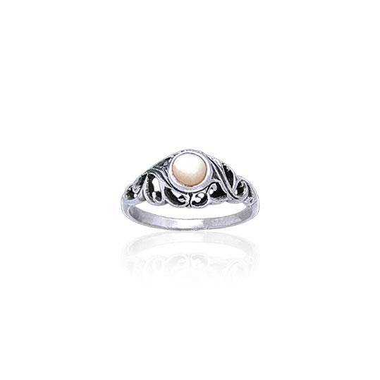 Filigree Sterling Silver Gemstone Ring WR030 - Jewelry