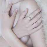 Celtic Claddagh 14K White Gold Spinner Ring WRI768 - Jewelry