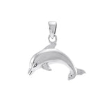 Dolphin 14K White Gold Pendant WTP1016 - Jewelry