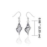 Conch Shell Silver Earrings JE035 - Jewelry
