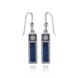 Flower Rectangle Cabochon Earrings JE266 - Jewelry