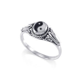 Rainbow / Yin Yang Pride Silver Ring JR207 - Jewelry