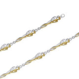 Venus and Mars Sterling Silver and Gold Bracelet MBL103
