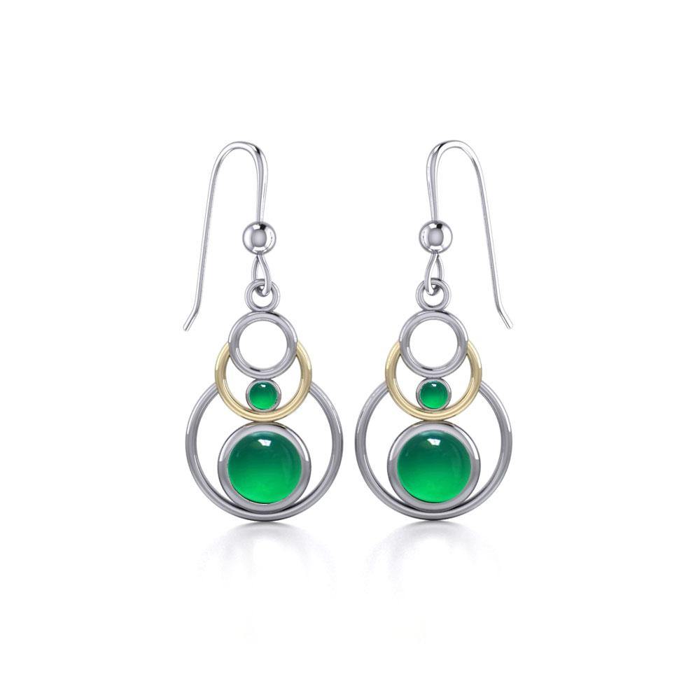 Blaque Concentric Circles Earrings MER356 - Jewelry