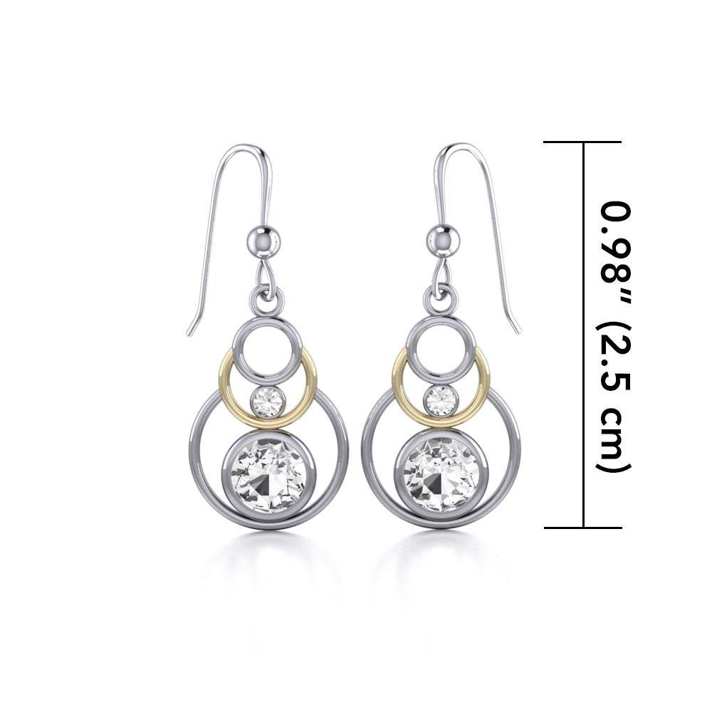 Blaque Concentric Circles Earrings MER356 - Jewelry