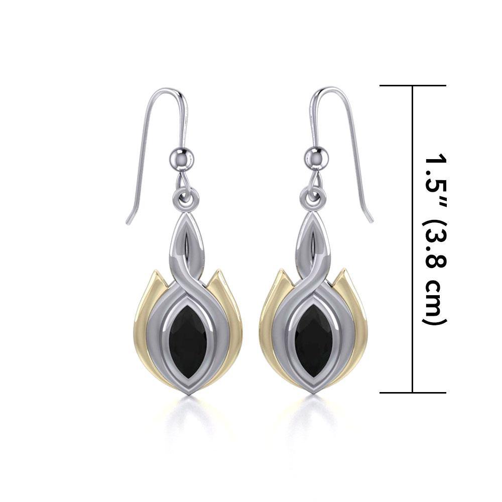 Blaque Oval Twist Earrings MER388 - Jewelry