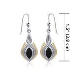 Blaque Oval Twist Earrings MER388 - Jewelry