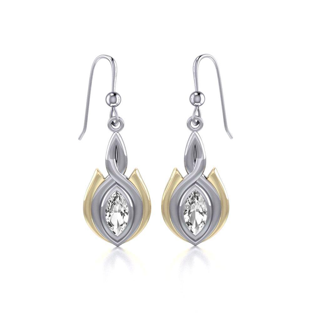 Blaque Oval Twist Earrings MER388 - Jewelry