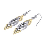 Blaque Silver and Gold Earrings MER389 - Jewelry
