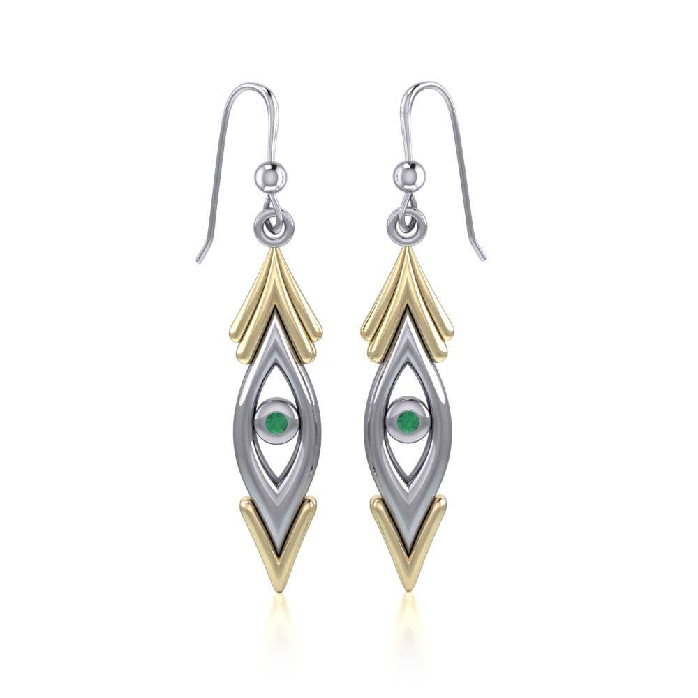 Blaque Silver and Gold Earrings MER389 - Jewelry