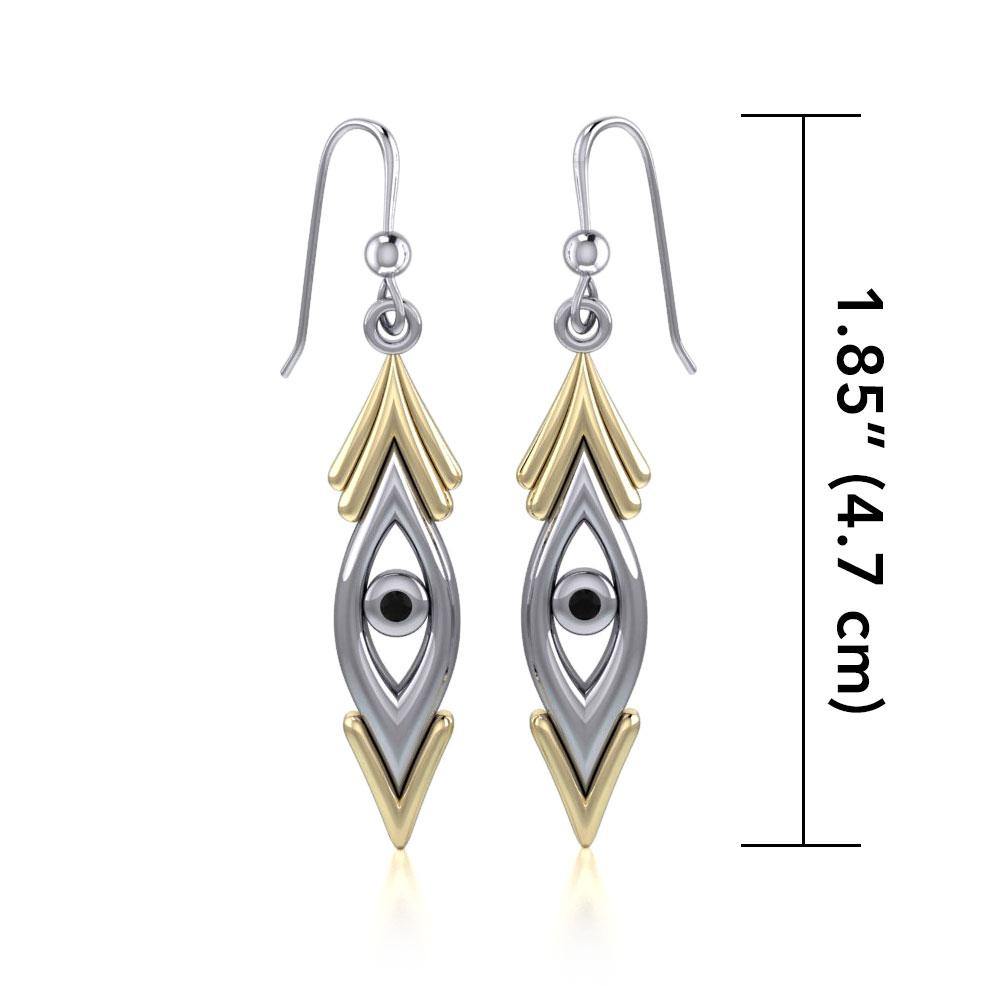 Blaque Silver and Gold Earrings MER389 - Jewelry