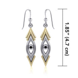 Blaque Silver and Gold Earrings MER389 - Jewelry