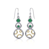 Blaque Stacked Circle Earrings MER390 - Jewelry