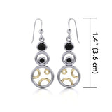 Blaque Stacked Circle Earrings MER390 - Jewelry