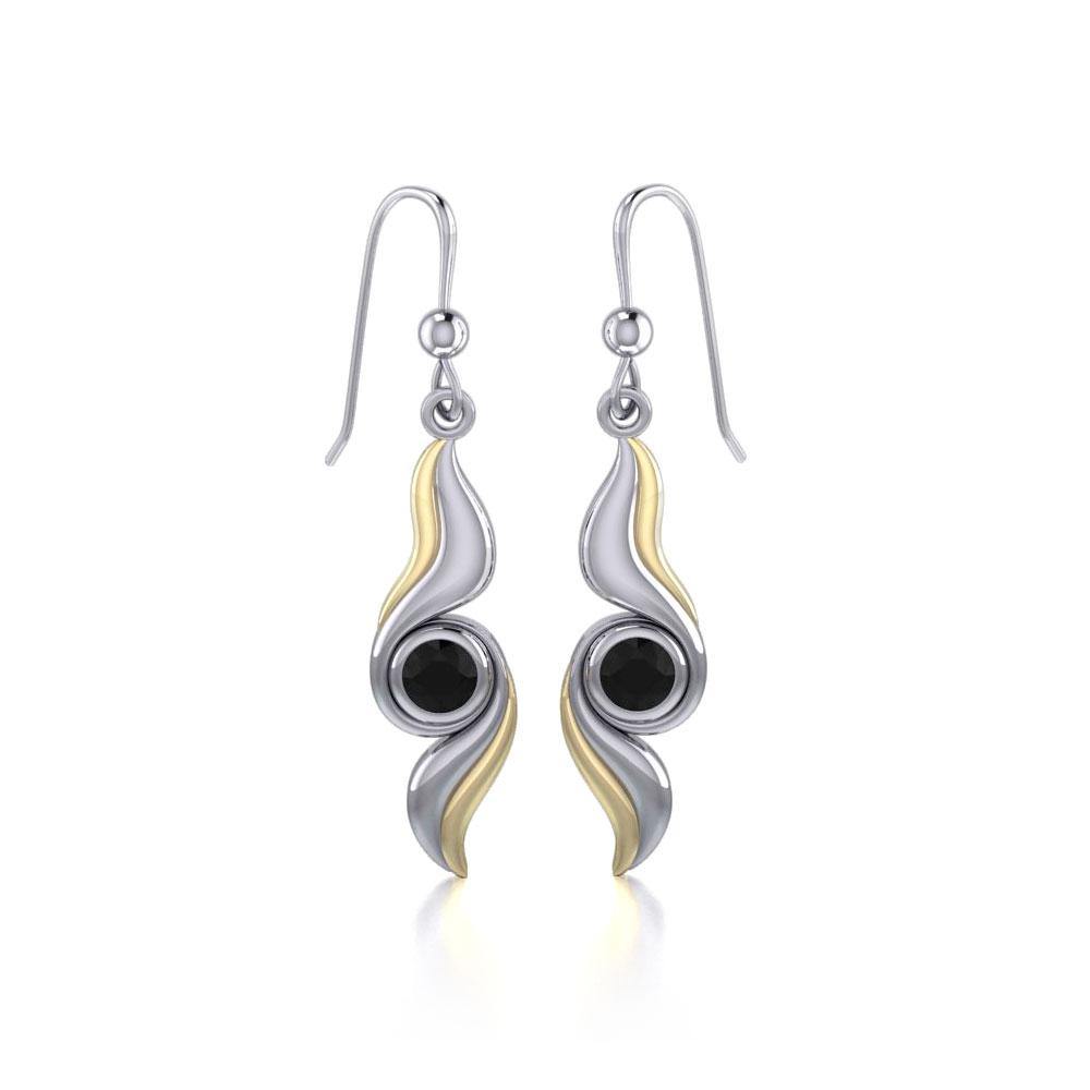 Blaque Waves Earrings MER391 - Jewelry