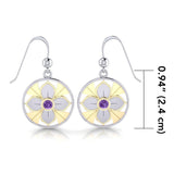 Femininity Symbol Silver and Gold Earrings MER529 - Jewelry