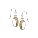 Danu Silver and Gold Celtic Spiral Earrings MER548 - Jewelry