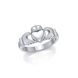 Irish Claddagh Sterling Silver Ring MG058/R