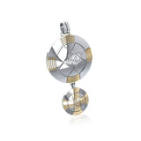 Protection Centralization sterling silver with 14k gold accents Pendant MPD1242