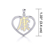 Health Feng Shui Heart Pendant MPD3778 - Jewelry