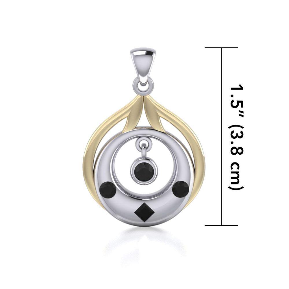 Blaque Circles Pendant MPD814 - Jewelry