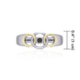 Blaque Interlocking Circles Ring MRI461 - Jewelry