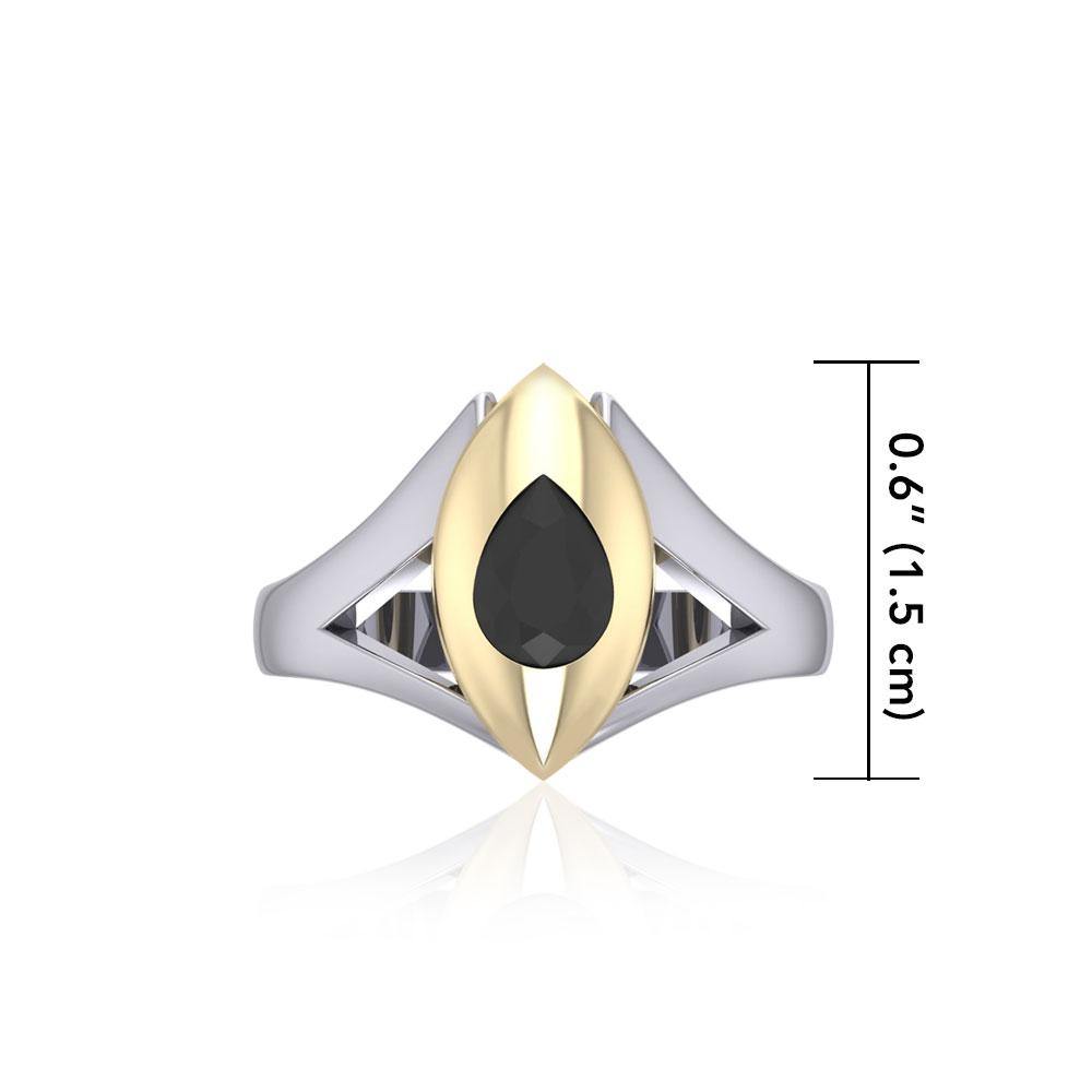 Blaque Teardrop Solitare Ring MRI482 - Jewelry