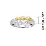 Venus and Mars Silver and Gold Ring MRI557 - Jewelry