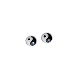 Yin Yang Sterling Silver Post Earrings NE016