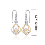 Celtic Knotwork Three Tone Earrings OTE140 - Jewelry