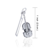 Violin Silver Charm SC522 - Jewelry