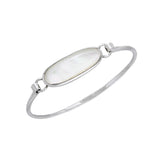 Oval Cabochon Silver Bracelet TBA059 - Jewelry