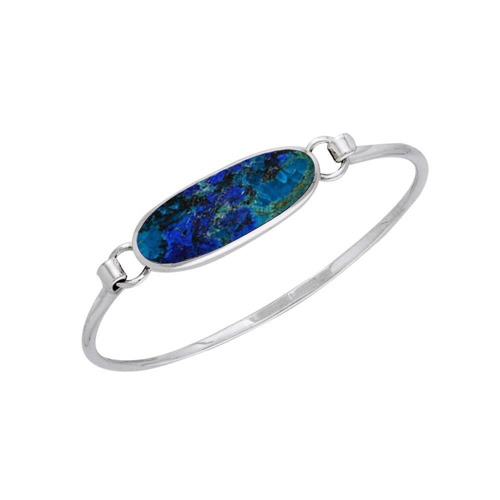 Oval Cabochon Silver Bracelet TBA059 - Jewelry