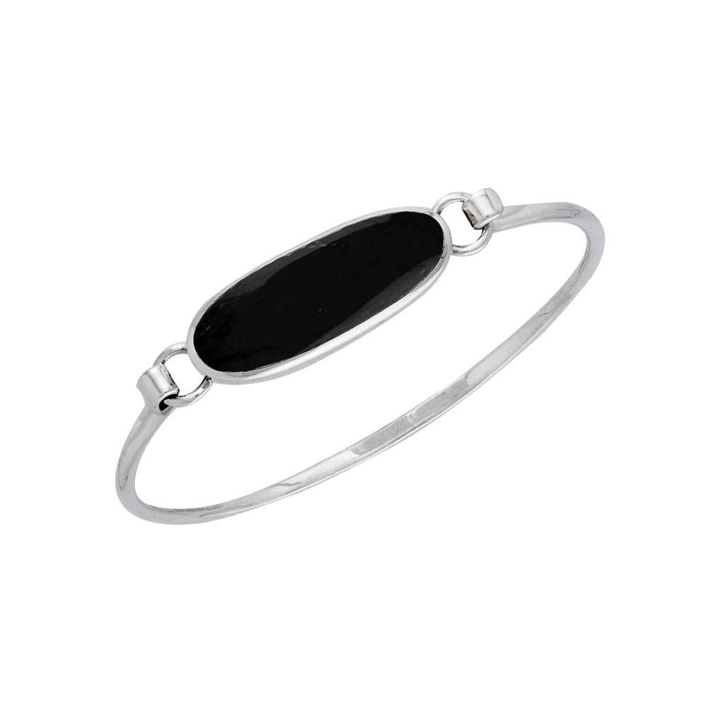 Oval Cabochon Silver Bracelet TBA059 - Jewelry