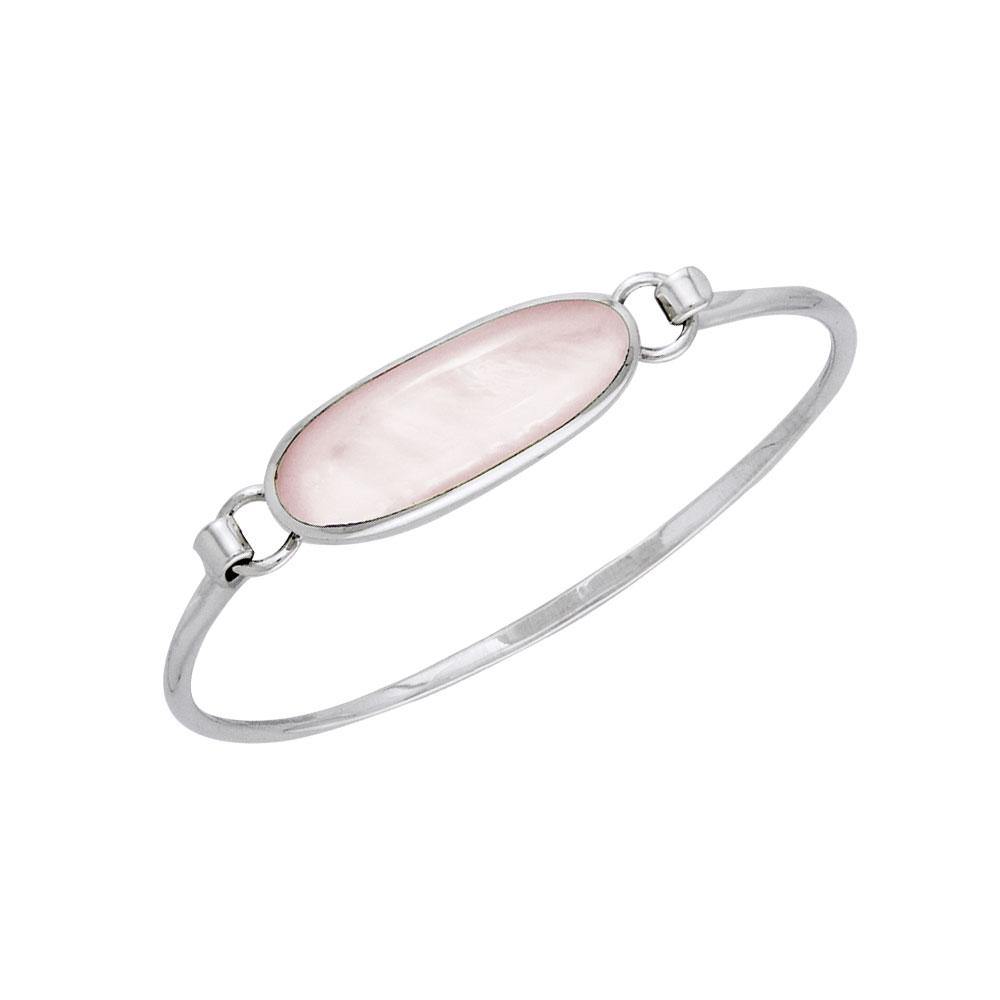 Oval Cabochon Silver Bracelet TBA059 - Jewelry