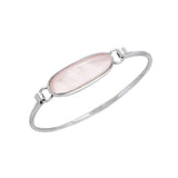 Oval Cabochon Silver Bracelet TBA059 - Jewelry
