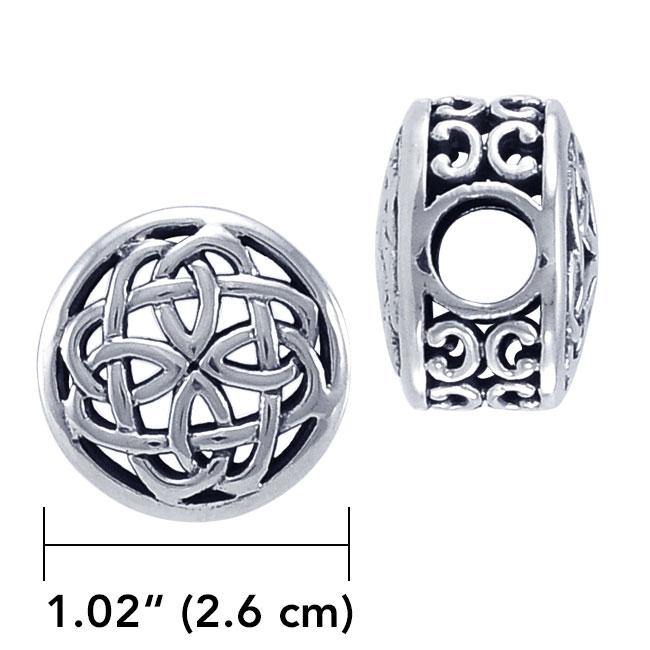 Celtic Knotwork Sterling Silver Bead TBD188 - Jewelry