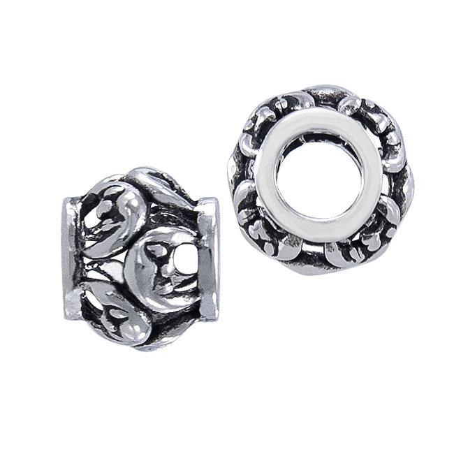 Crescent Moon Sterling Silver Bead TBD201 - Jewelry